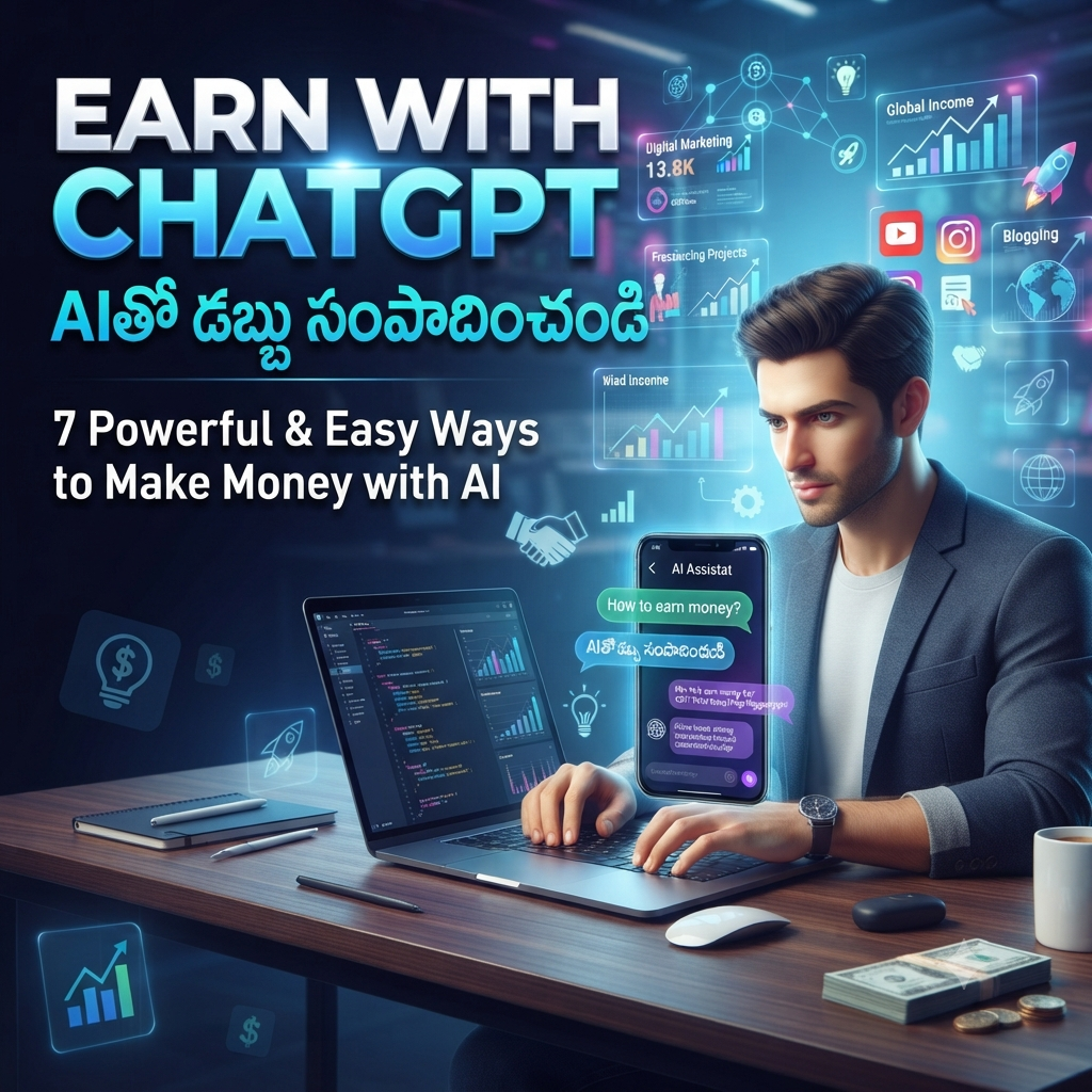 earn with chatgpt: aiతో డబ్బు సంపాదించడానికి 7 powerful & easy మార్గాలు earn with chatgpt